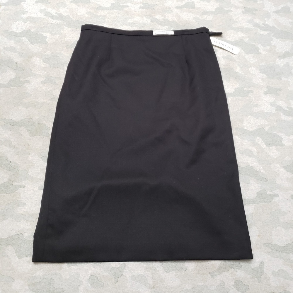 Pendleton Skirt Womens 8 Black Zip NWT Wool Pencil - Picture 1 of 11